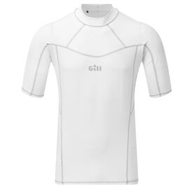 Gill Men's UV Protected Pro Rash Short Sleeve White Vest