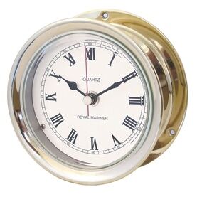 Meridian Zero Brass Capstan Maritime Clock