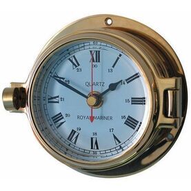 Meridian Zero Brass Channel Nautical Clock