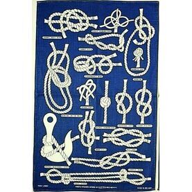 Nauticalia Galley Tea Towel - Knots Pattern