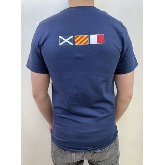 Mylor Chandlery T-Shirt - Back Flags