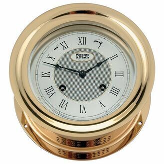 Weems & Plath Anniversary Brass Series- Barometer/Ships Bell Clock & 8 Day Wind Clock