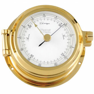 Weems & Plath Cutter Series Brass Barometer