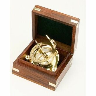 3.5 Brass Sundial in Box&#34;