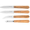 Opinel Olive Wood 4pc Kitchen Knife Set additional 1