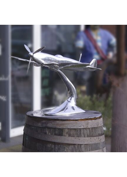 Large Aluminium Spitfire Sculpture 80cm