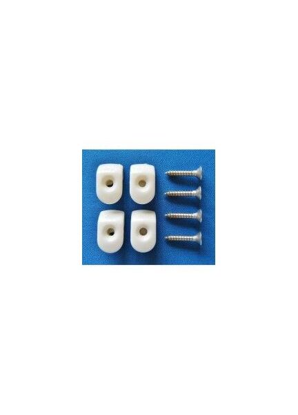 Blue Performance White Hooks/Screws (Pack of 4)