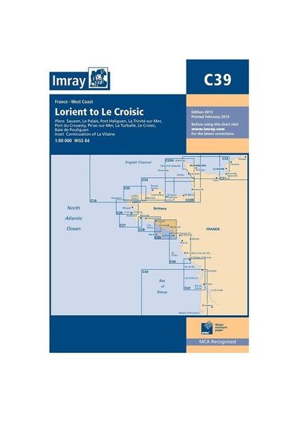 Imray C39 Lorient to Le Croisic