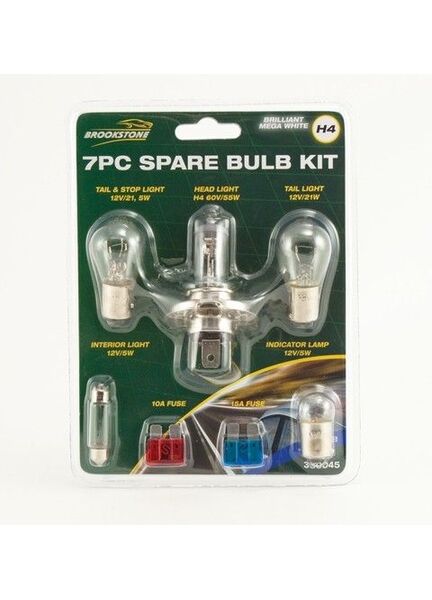 Brookstone 7 piece Spare Bulb Kit - H4