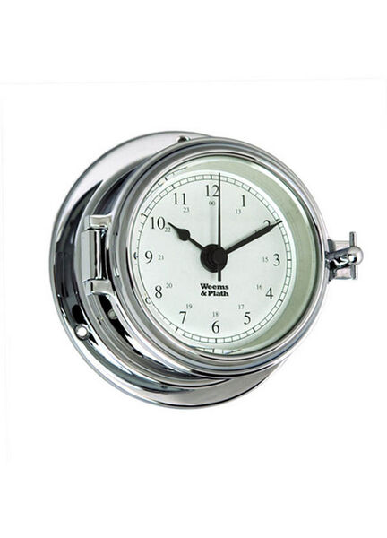 Weems & Plath Endurance II 105 Quartz Clock (Chrome and Brass)