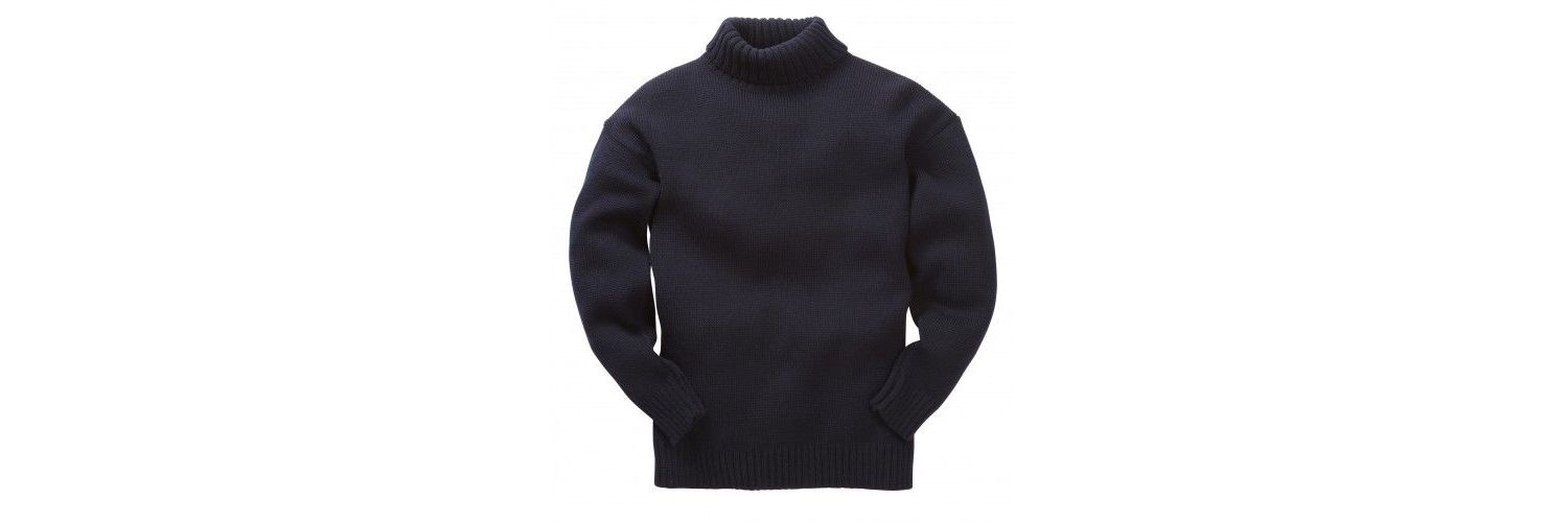 Pull Submariner En Laine Mérinos - Marque Thorness - Taille Medium Bleu Marine - Neuf Avec étiquettes