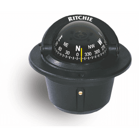 Ritchie Explorer™ F-50, 2¾” Dial Flush Black Mount Compass
