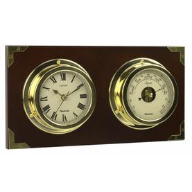 Nauticalia Captain Clock and Barometer Set