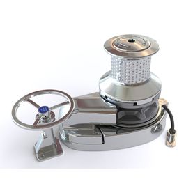 Lewmar V8 Gypsy Drum Deck Unit, Left Handed with Remote Band Brake