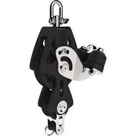 Lewmar 60mm Synchro Block Single With Fiddle, Becket &amp; Cleat