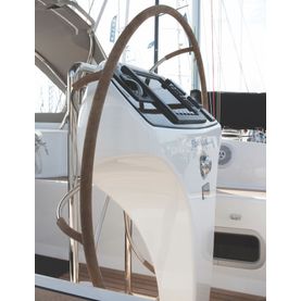 Lewmar 40" Commodore Wheel, 5 Spoke Dished with Hide Cover