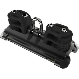 Lewmar Size 2 NTR TB Mainsheet Car With Shackle &amp; 2 Double Control Line Sheaves