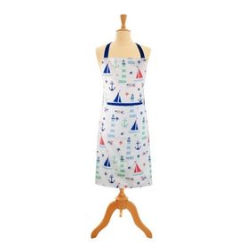 Nauticalia - Nautical Apron with Pocket, 89x70cm