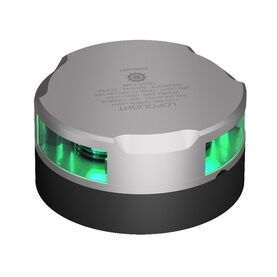 Lopolight 2nm 360° Green, Horizontally Mounted, Silver Anodised