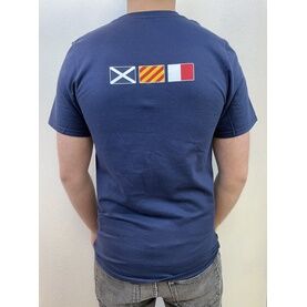 Mylor Chandlery T-Shirt - Back Flags