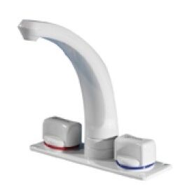 Whale Mixer Tap Long Outlet White
