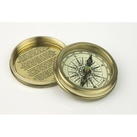 Compass with Robert Frost Poem