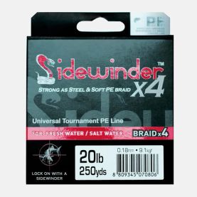 Sidewinder Silk Braid x 4 PE Universal Tournament Fishing Line