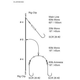 Cox &amp; Rawle Multi-Dropper Wishbone-Style Flat Fish Rig