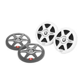 JBL Marine 6.5" RGB LED Club Speaker (Pair) with White &amp; Grey Grill