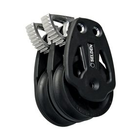 Selden 60mm Plain Bearing Double Cheek Block &amp; Quicklock