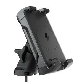 Aqua Amp Vertical Clamping Arm Mount Waterproof Wireless Phone Charger 15W Qi2 - 500 Series