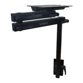 Lagun Table Leg System - Double Arm Frame, 500m Leg &amp; Mounting Plate - Carbon Black