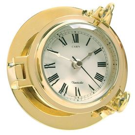 Nauticalia Brass Cabin Clock