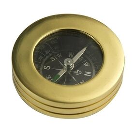 Nauticalia Brass Paperweight Compass