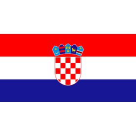 Meridian Zero Croatia Courtesy Flag - 30 x 45cm