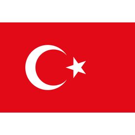 Meridian Zero Turkey Courtesy Flag - 30 x 45cm