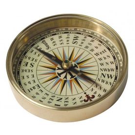 Compass in Leather Pouch