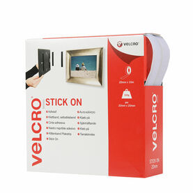 Stick-on-Velcro Dispenser Box - 10m x 2cm roll