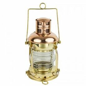 Nauticalia Brass & Copper Anchor Lamp - Oil