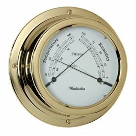 Nauticalia Fitzroy Thermometer/Hygrometer (QuickFix) Brass