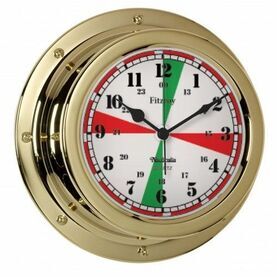 Nauticalia Fitzroy Radio Silence Clock (QuickFix) Brass