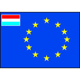 Talamex European Flag With Small Dutch Flag (50cm x 75cm)