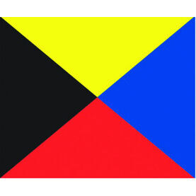 Talamex Signal Flag Z (30cm x 36cm)