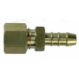 Talamex Straight Joint Brass 8mm Compr. x 8mm Hose Connection