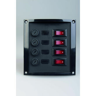 Talamex Switch Panel 4-Fuses Black