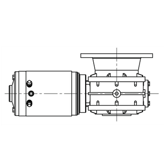 Lewmar V6 24V Motor Gearbox Assembly