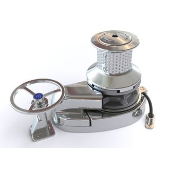 Lewmar V8 Gypsy Drum Deck Unit, Left Handed with Remote Band Brake