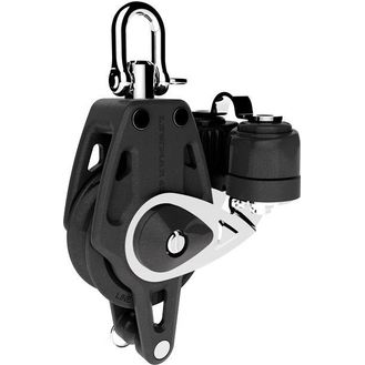 Lewmar 40mm Control Single Block With Becket &amp; Cleat