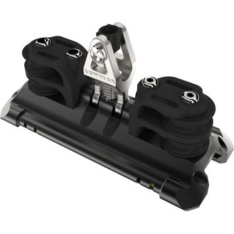 Lewmar Size 1 TB Car With Upstand &amp; 2 Double CL Sheaves