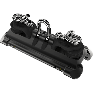 Lewmar Size 2 TB Car With Shackle, Single Control Line Sheaves &amp; Beckets